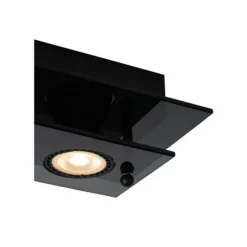 Lucide OKNO - Plafonnière - 3xGU10 - Zwart