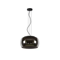 Lucide OLIVIA Hanglamp-Fumé-Ø40-3xE27-40W-Glas