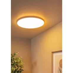 Lucide OLSON - Plafonnière - Ø 45 cm - LED Dimb. - CCT - 1x45W 3000K/6500K - Opaal