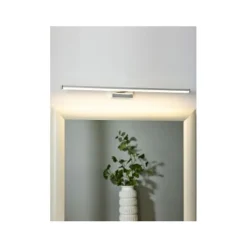 Lucide ONNO - Spiegellamp Badkamer - LED - 1x12W 3000K - IP44 - Mat chroom