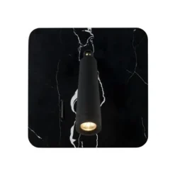 Lucide OREGON - Bedlamp - LED - 1x3W 3000K - Met USB oplaadpunt - Zwart