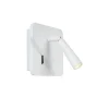 Lucide OREGON - Bedlamp - LED - 1x3W 3000K - Met USB oplaadpunt - Wit