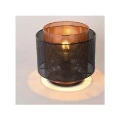 Lucide ORRIN - Tafellamp - Ø 25 cm - 1xE27 - Zwart