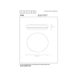 Lucide OTIS Plafondlicht LED 26W Ø33cm 1600LM