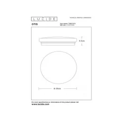 Lucide OTIS Plafondlicht LED 32W Ø38cm 2100LM