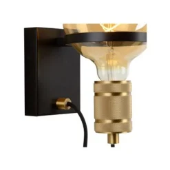 Lucide OTTELIEN - Wandlamp - Ø 17,7 cm - 1xE27 - Zwart