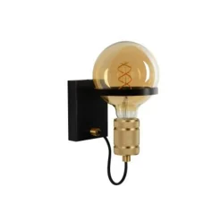 Lucide OTTELIEN - Wandlamp - Ø 17,7 cm - 1xE27 - Zwart