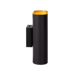 Lucide OVALIS - Wandlamp - 2xE14 - Zwart