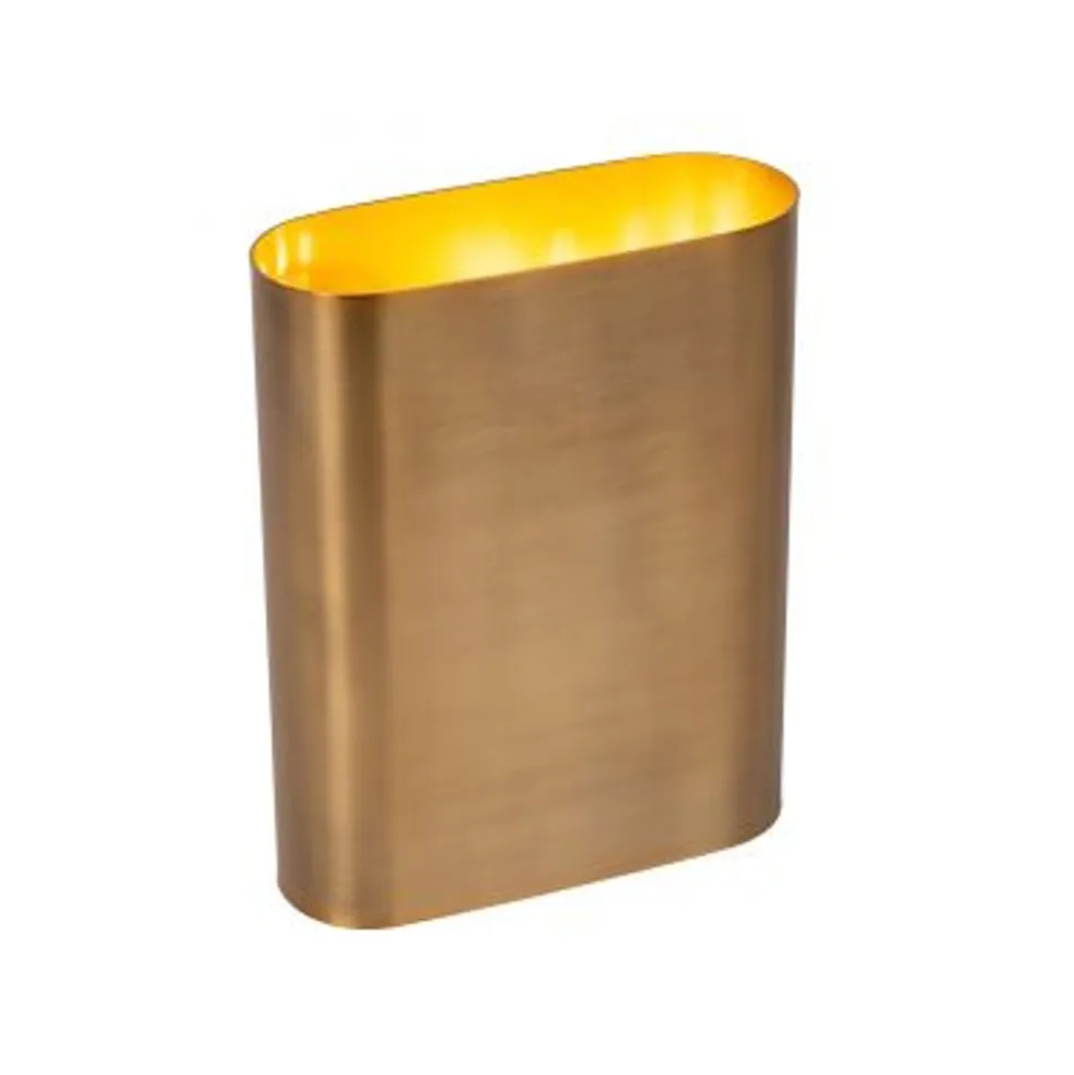 Lucide OVALIS Wandlamp-Mat Go.-2xE14-9W-Metaal