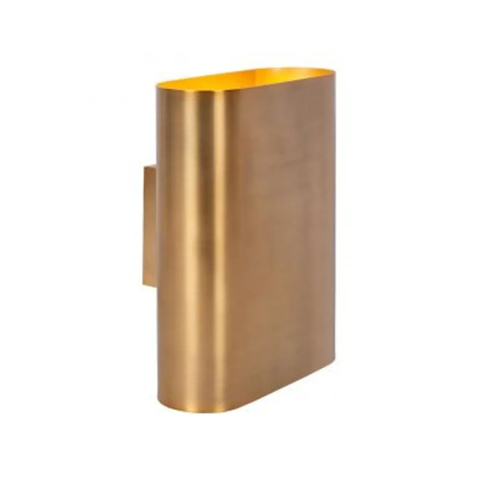 Lucide OVALIS Wandlamp-Mat Go.-2xE14-9W-Metaal