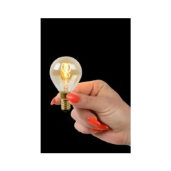 Lucide P45 - Filament lamp - Ø 4,5 cm - LED Dimb. - E14 - 1x3W 2200K - Amber