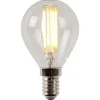 Lucide P45 - Filament lamp - Ø 4,5 cm - LED Dimb. - E14 - 1x4W 2700K - Transparant Lucide