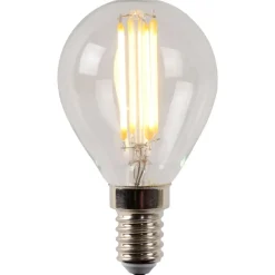 Lucide P45 - Filament lamp - Ø 4,5 cm - LED Dimb. - E14 - 1x4W 2700K - Transparant Lucide