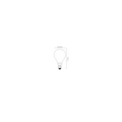 Lucide P45 - Filament lamp - Ø 4,5 cm - LED Dimb. - E14 - 1x4W 2700K - Transparant Lucide