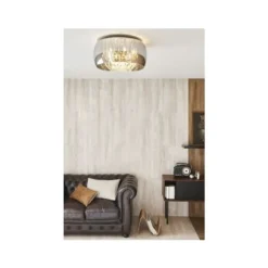 Lucide PEARL - Plafonnière - Ø 50 cm - 6xG9 - Chroom