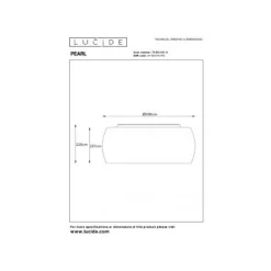 Lucide PEARL - Plafonnière - Ø 50 cm - 6xG9 - Chroom