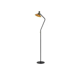 Lucide PEPIJN - Vloerlamp - Ø 23 cm - 1xE14 - 3 StepDim - Zwart