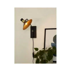 Lucide PEPIJN - Wandlamp - 1xE14 - 3 StepDim - Zwart