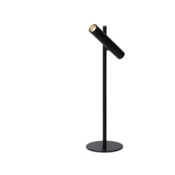 Lucide PHILON - Tafellamp - Ø 13 cm - LED Dimb. - 1x4,5W 3000K - Zwart