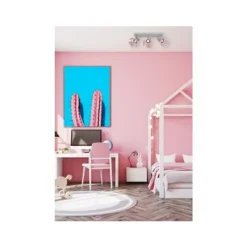 Lucide PICTO - Plafondspot Kinderkamer - 3xGU10 - Roze