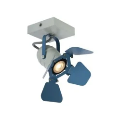 Lucide PICTO - Plafondspot Kinderkamer - 1xGU10 - Blauw