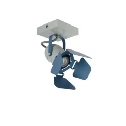 Lucide PICTO - Plafondspot Kinderkamer - 1xGU10 - Blauw