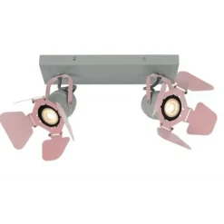Lucide PICTO - Plafondspot Kinderkamer - 2xGU10 - Roze