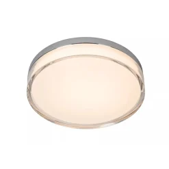 Lucide PLANO - Plafonnière Binnen/Buiten - Ø 28 cm - LED Dimb. - CCT - 1x16W 2700K/4000K - IP44 - Opaal