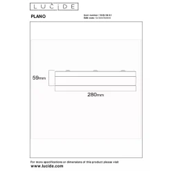 Lucide PLANO - Plafonnière Binnen/Buiten - Ø 28 cm - LED Dimb. - CCT - 1x16W 2700K/4000K - IP44 - Opaal
