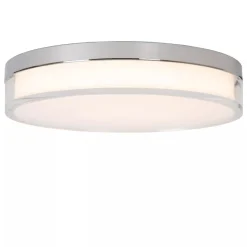 Lucide PLANO - Plafonnière Binnen/Buiten - Ø 28 cm - LED Dimb. - CCT - 1x16W 2700K/4000K - IP44 - Opaal