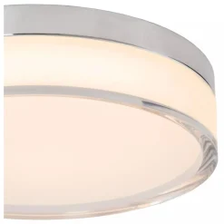 Lucide PLANO - Plafonnière Binnen/Buiten - Ø 23 cm - LED Dimb. - CCT - 1x11W 2700K/4000K - IP44 - Opaal