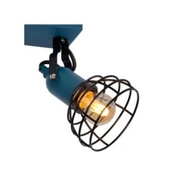 Lucide POLA - Plafondspot Kinderkamer - 2xE27 - Blauw