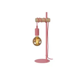 Lucide POLA - Tafellamp Kinderkamer - Ø 15 cm - 1xE27 - Roze