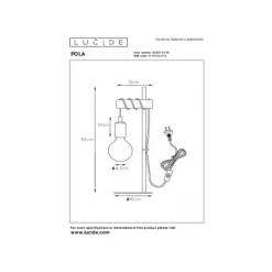 Lucide POLA - Tafellamp Kinderkamer - Ø 15 cm - 1xE27 - Blauw