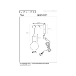 Lucide POLA - Wandlamp Kinderkamer - Ø 12 cm - 1xE27 - Roze