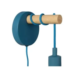 Lucide POLA - Wandlamp Kinderkamer - Ø 12 cm - 1xE27 - Blauw