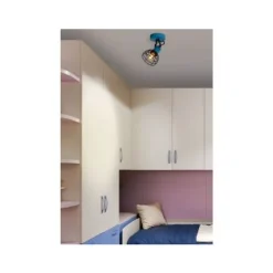 Lucide POLA - Wandspot Kinderkamer - 1xE27 - Blauw