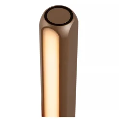 Lucide Premium BRAGA - Vloerlamp - Ø 30 cm - LED Dimb. - CCT - 1x22W 2700K/4000K - Koffie