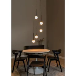 Lucide Premium CALINA - Hanglamp - Ø 42 cm - LED Dimb. - 5x8,2W 2700K - Zwart