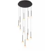 Lucide Premium CALINA - Hanglamp - Ø 69,9 cm - LED Dimb. - 12x7,7W 2700K - Zwart