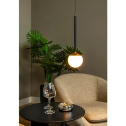 Lucide Premium CALINA - Hanglamp - Ø 9,9 cm - LED Dimb. - 1x9W 2700K - Zwart