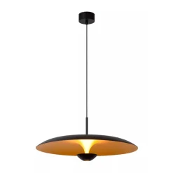 Lucide Premium KENNETH - Hanglamp - Ø 60 cm - LED Dimb. - 1x16W 2700K - Zwart