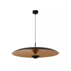 Lucide Premium KENNETH - Hanglamp - Ø 80 cm - LED Dimb. - 1x22W 2700K - Zwart