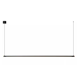 Lucide Premium MARNIK - Hanglamp - Ø 2,5 cm - LED Dimb. - CCT - 1x24W 2700K/4000K - Handbewegingssensor - Zwart
