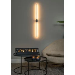 Lucide Premium MARNIK - Wandlamp - LED Dimb. - CCT - 1x18W 2700K/4000K - Zwart