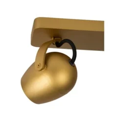 Lucide PRESTON - Plafondspot - LED Dim to warm - GU10 - 2x5W 2200K/3000K - Mat Goud / Messing