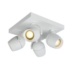 Lucide PRESTON Plafondspot Badk.-Wit-4xGU10-50W-IP44