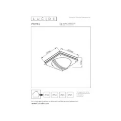 Lucide PRIVAS Wandlamp Buiten-Zwart-2xE27-60W-IP44-PVC