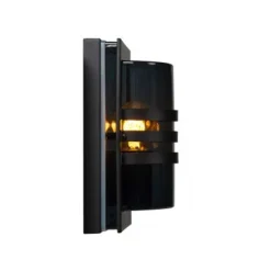Lucide PRIVAS Wandlamp Buiten-Zwart-1xE27-60W-IP44-PVC
