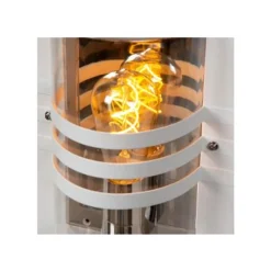 Lucide PRIVAS Wandlamp Buiten-Wit-1xE27-60W-IP44-PVC